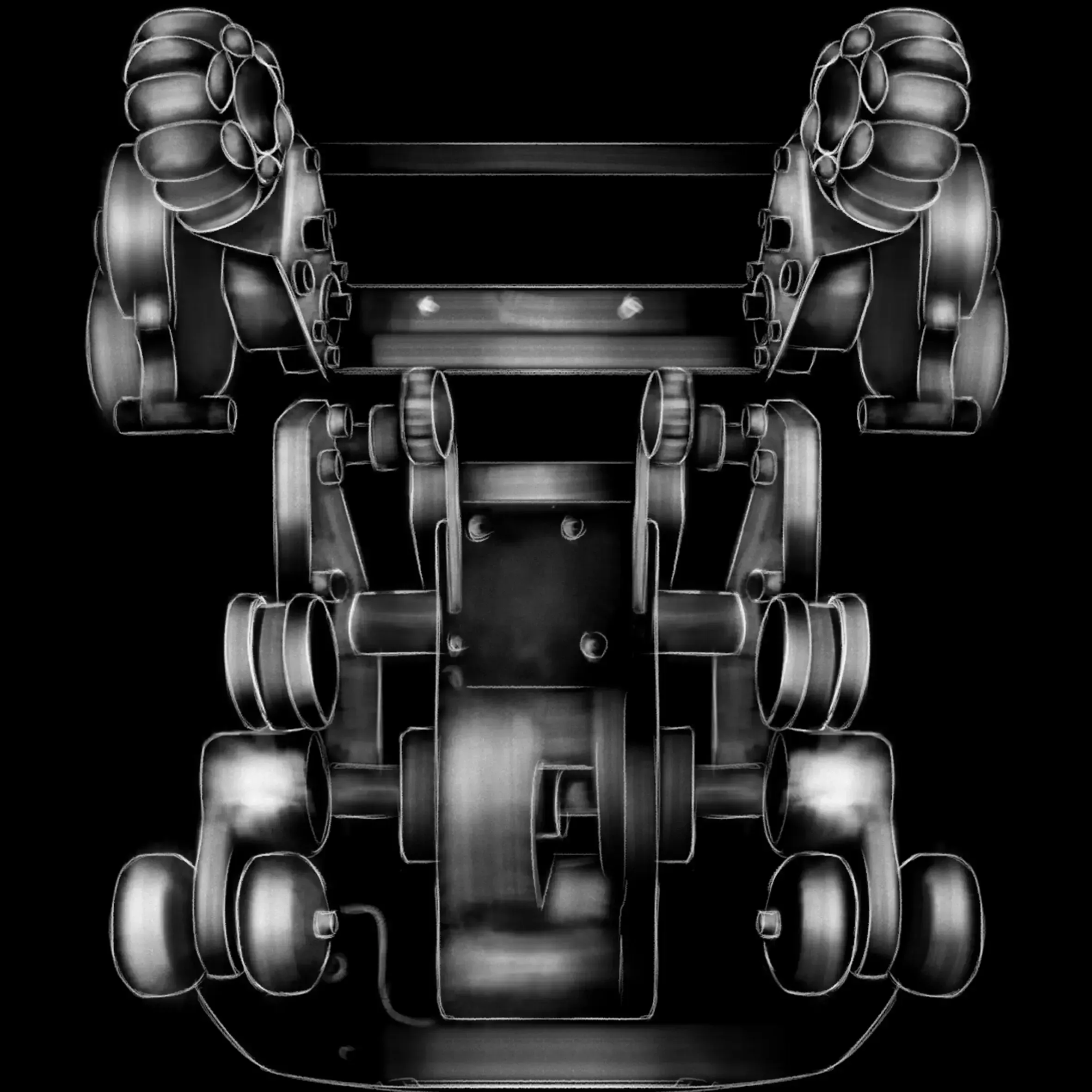 10-roller back massage mechanism 3D + True Shiatsu-en-NL
